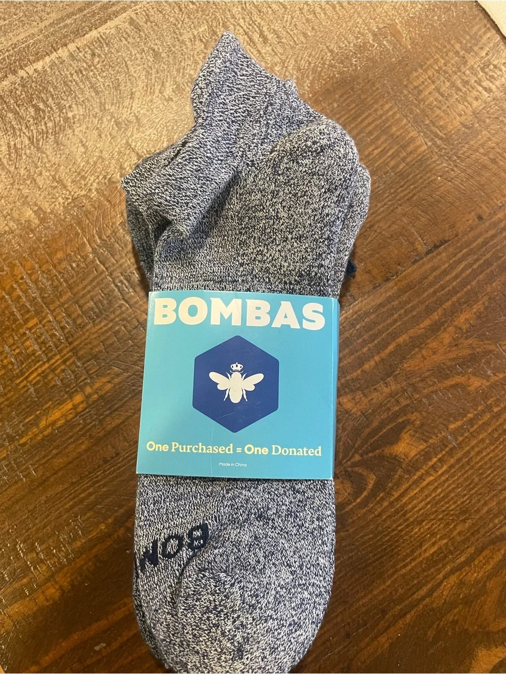 Bombas Men's Marled Gray Low-Cut Socks